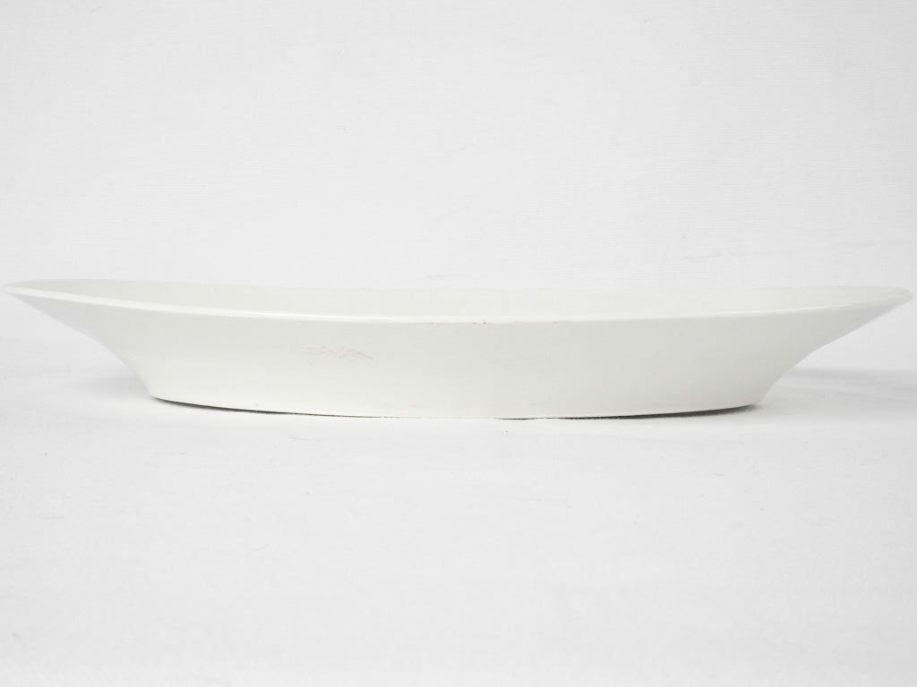 Vintage, French-crafted oval serving dish
