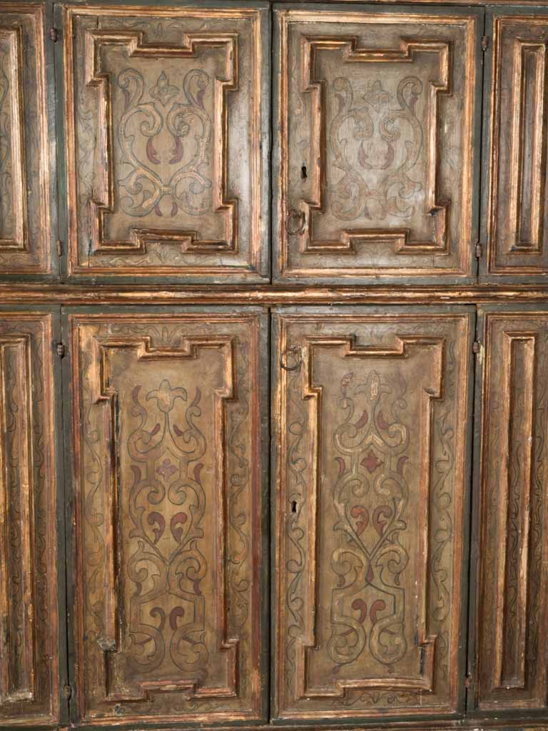 Ornate two-tiered wardrobe