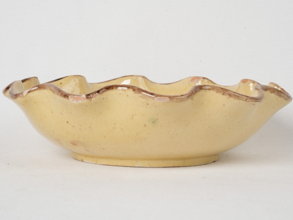 Charming aged Savoyard pottery piece