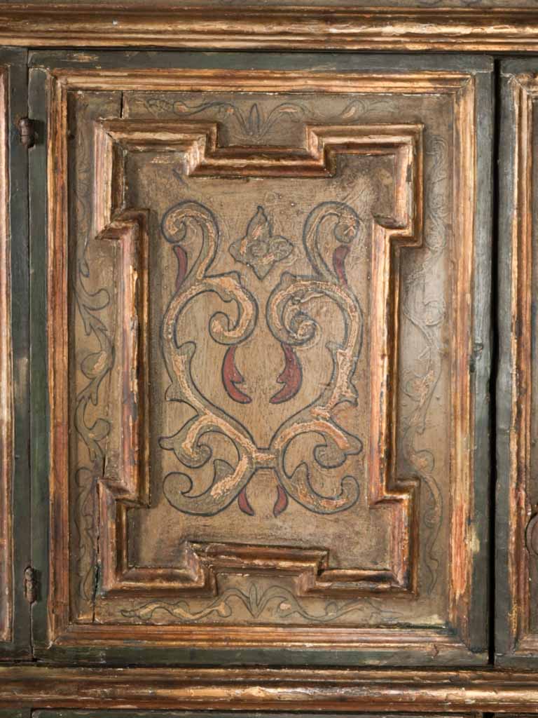 Intricate scrolling foliate armoire