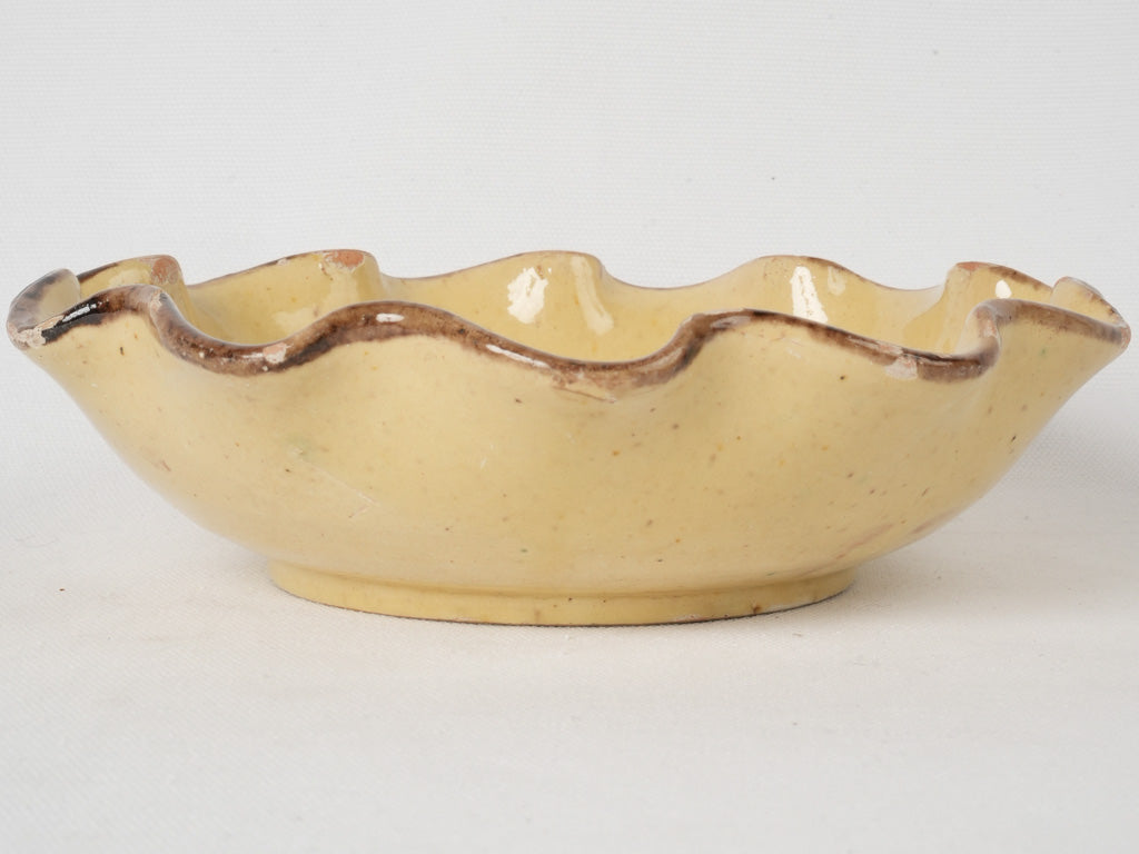 Traditional rustic French grocery store bowl