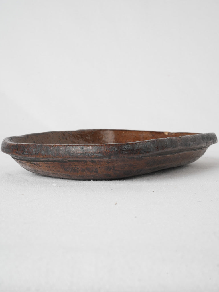 Rustic 19th-century Dieulefit gratin dish