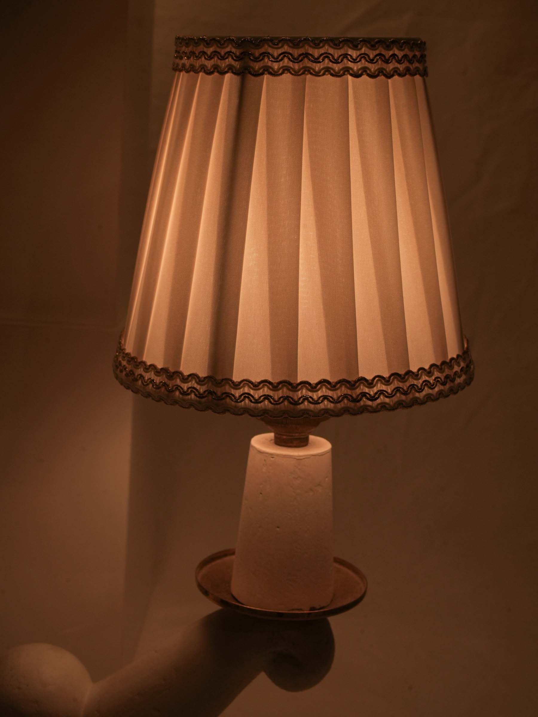 Elegant pair of French Art Deco Two-Light Table Lamps, 1940s 18"