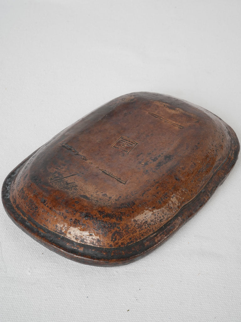 Rustic Dieulefit ceramic gratin dish