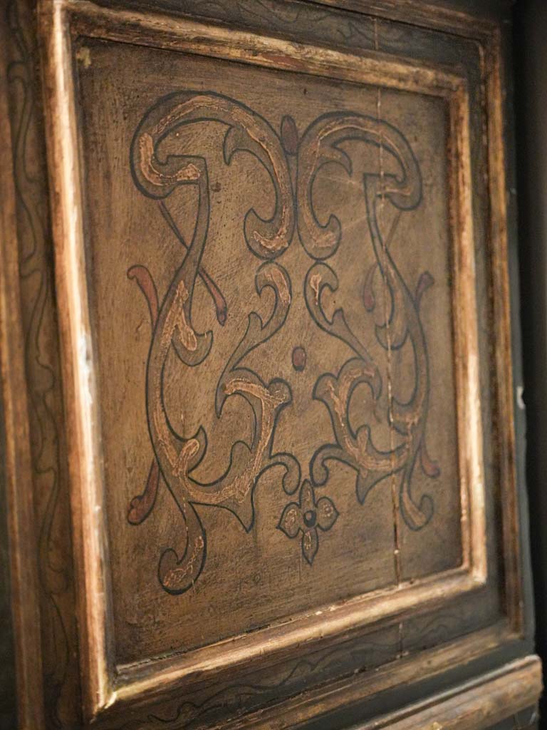 Authentic aged wooden cabinet