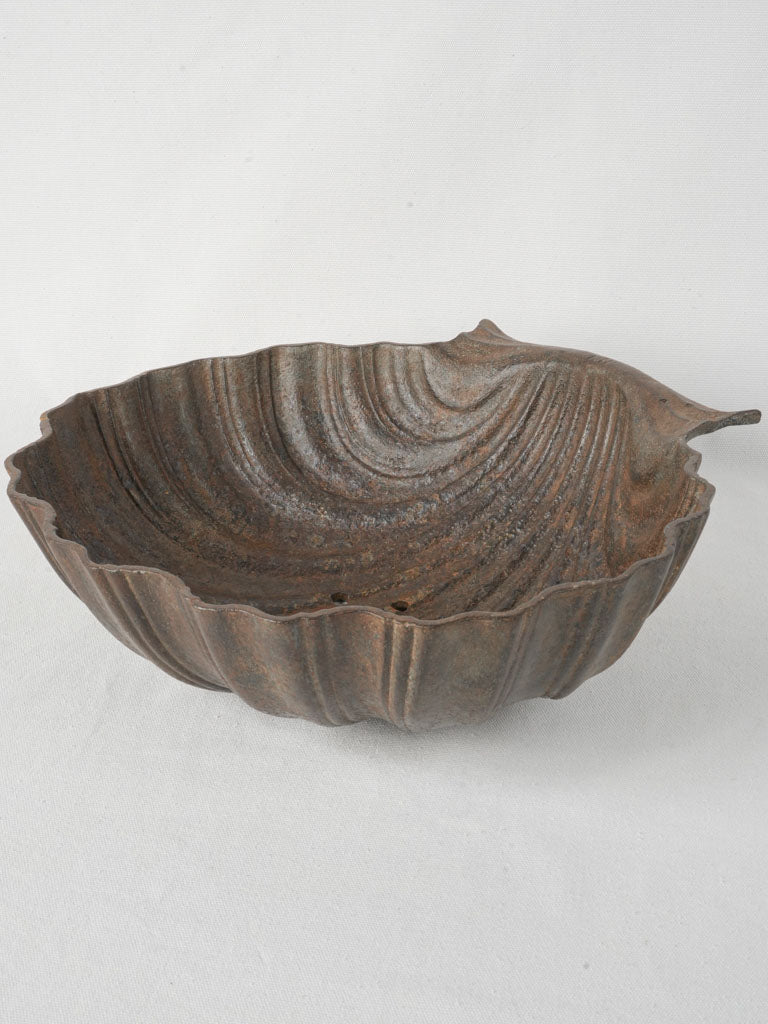 Exquisite antique cast iron bénitier