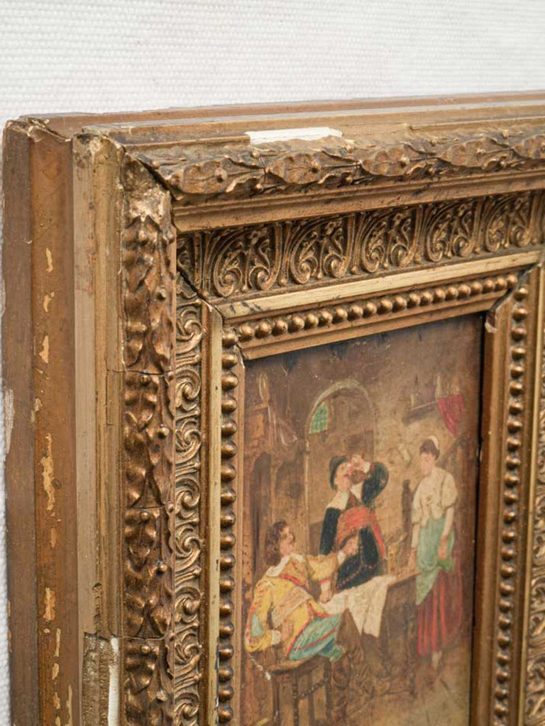 Delicate detailed wood panel artwork