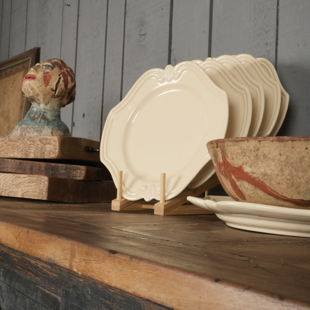 Stylish ornate French plates
