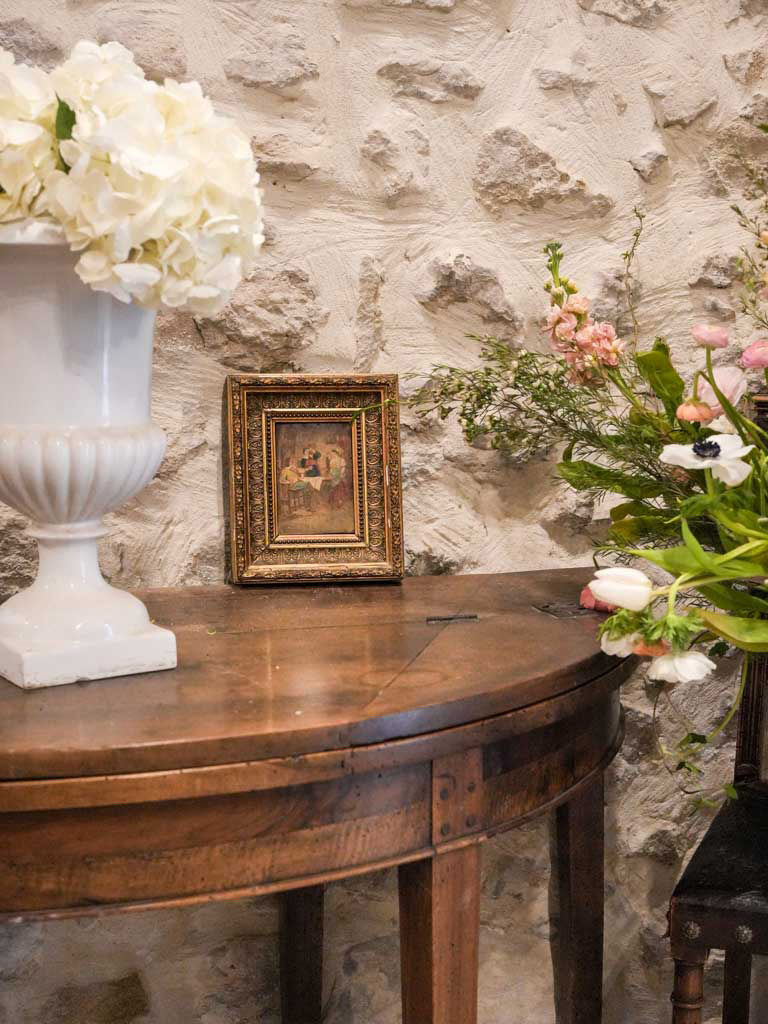 Elaborate gilded framed tavern art