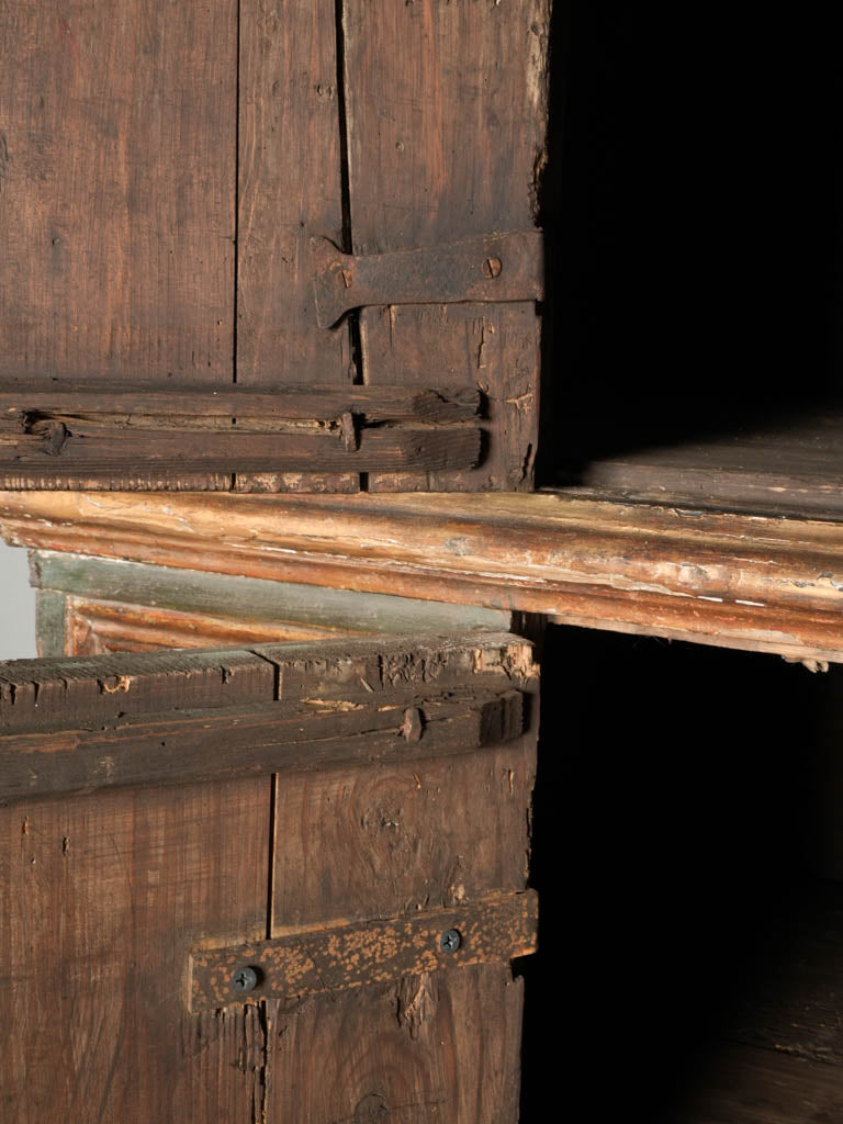 Artistic shaped bracket feet armoire