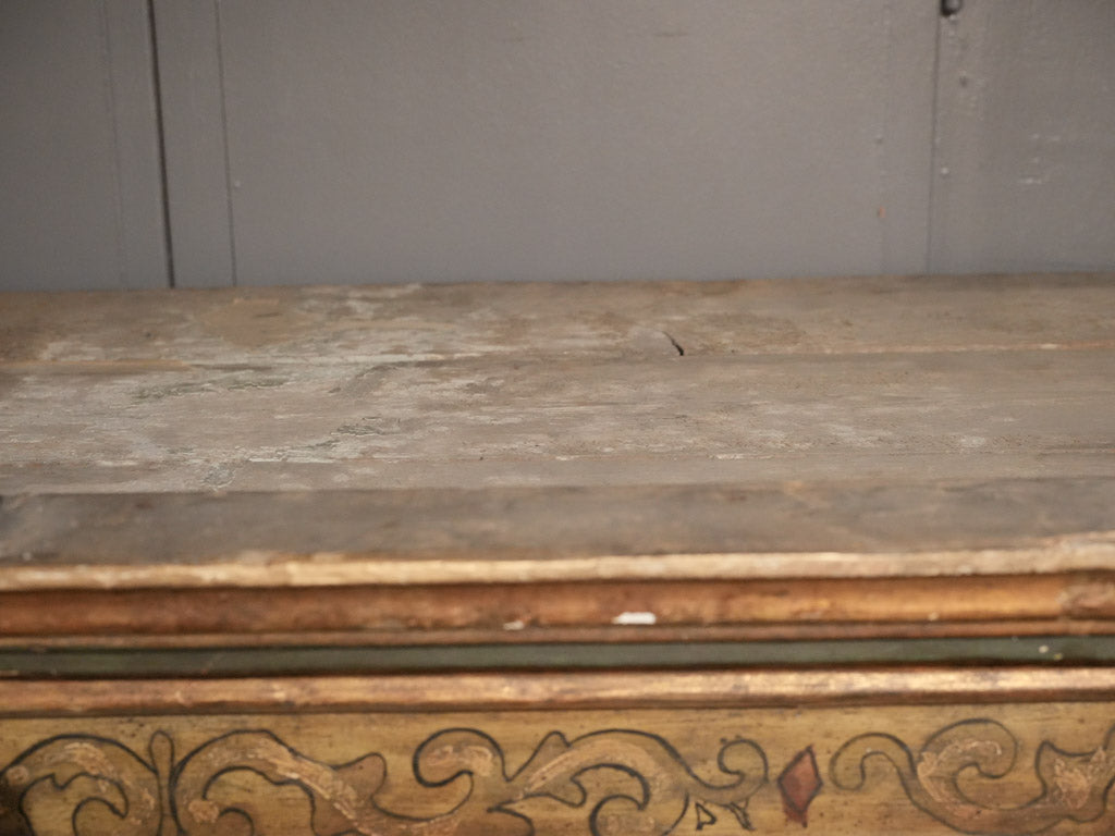 Delicate mellowed gilding wardrobe