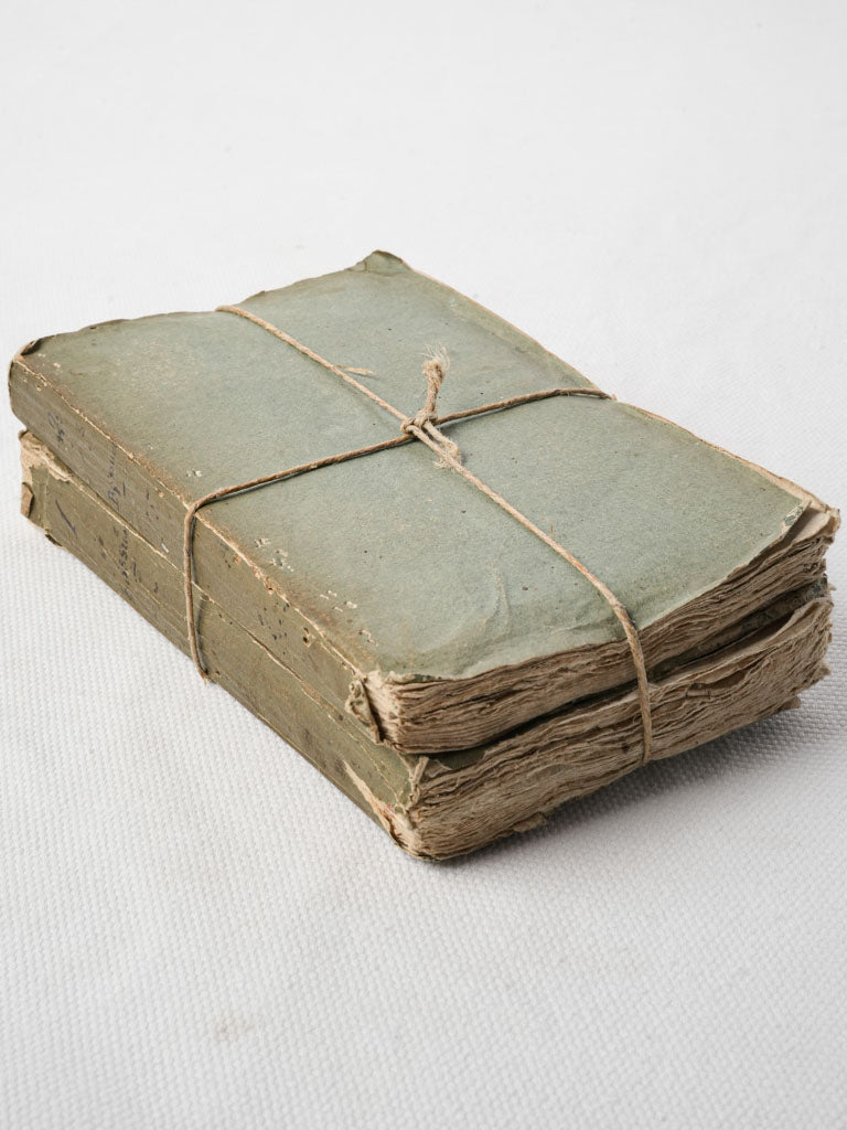 Timeworn antique paperback books