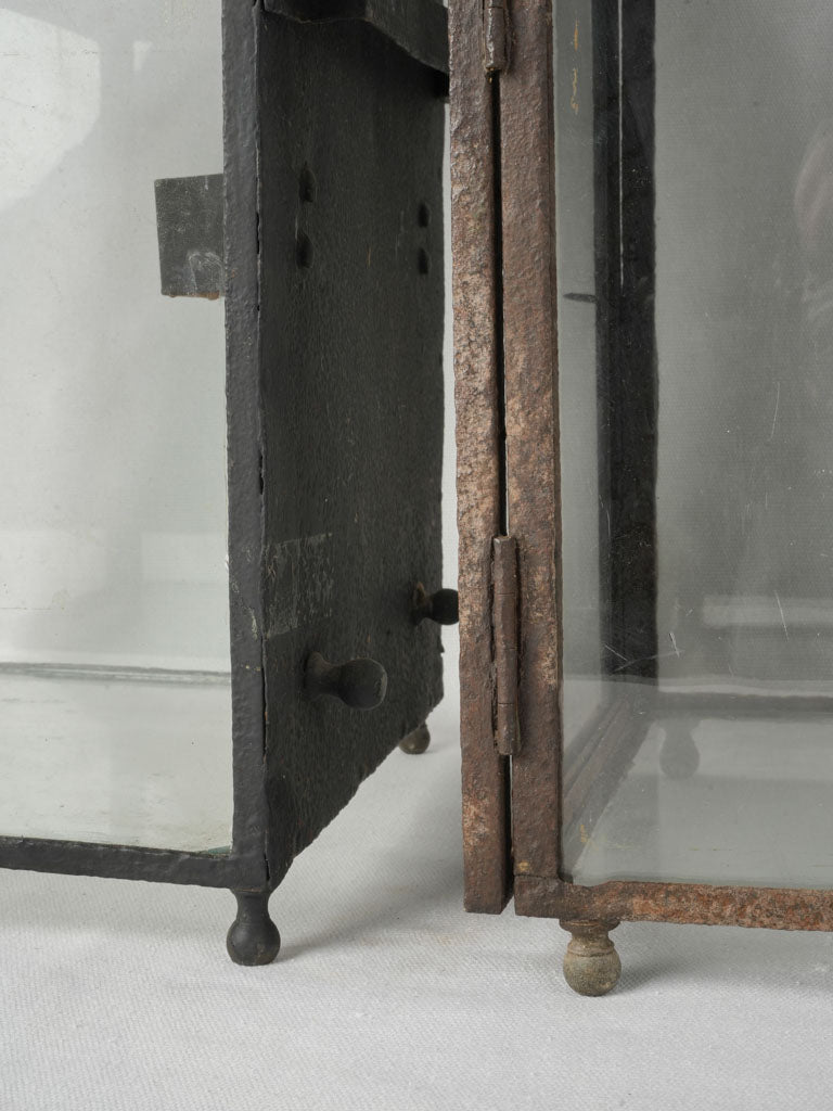 Charming neoclassical glass metal lanterns