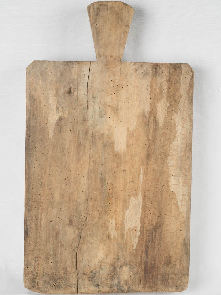 Large aged French wooden chopping board