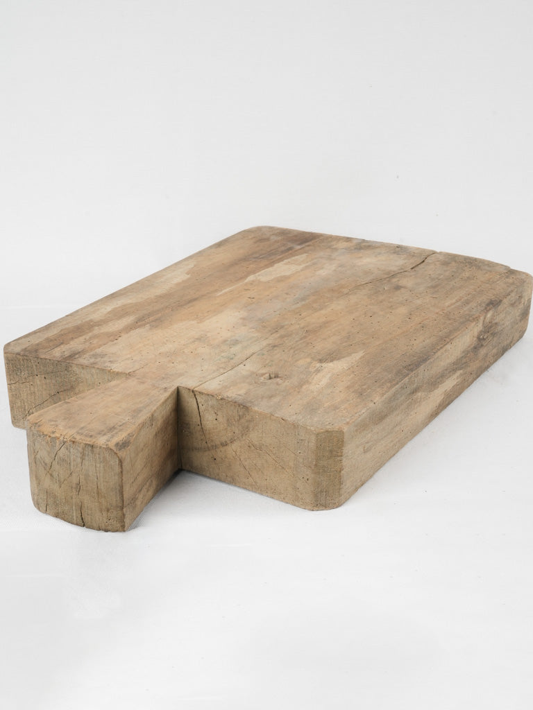 Vintage French butcher's wood chopping block