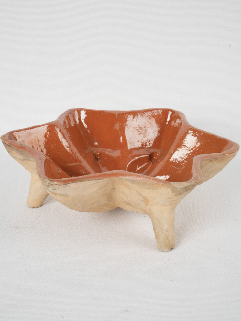 Antique 1920s terracotta floral mold