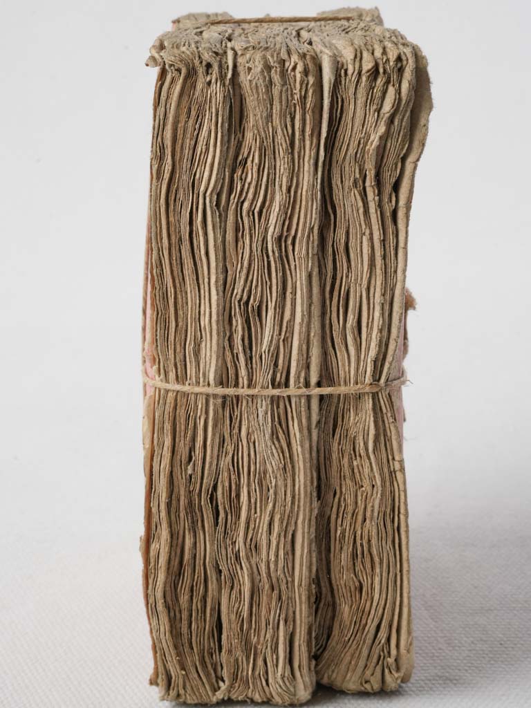 Distressed pink cover antique books