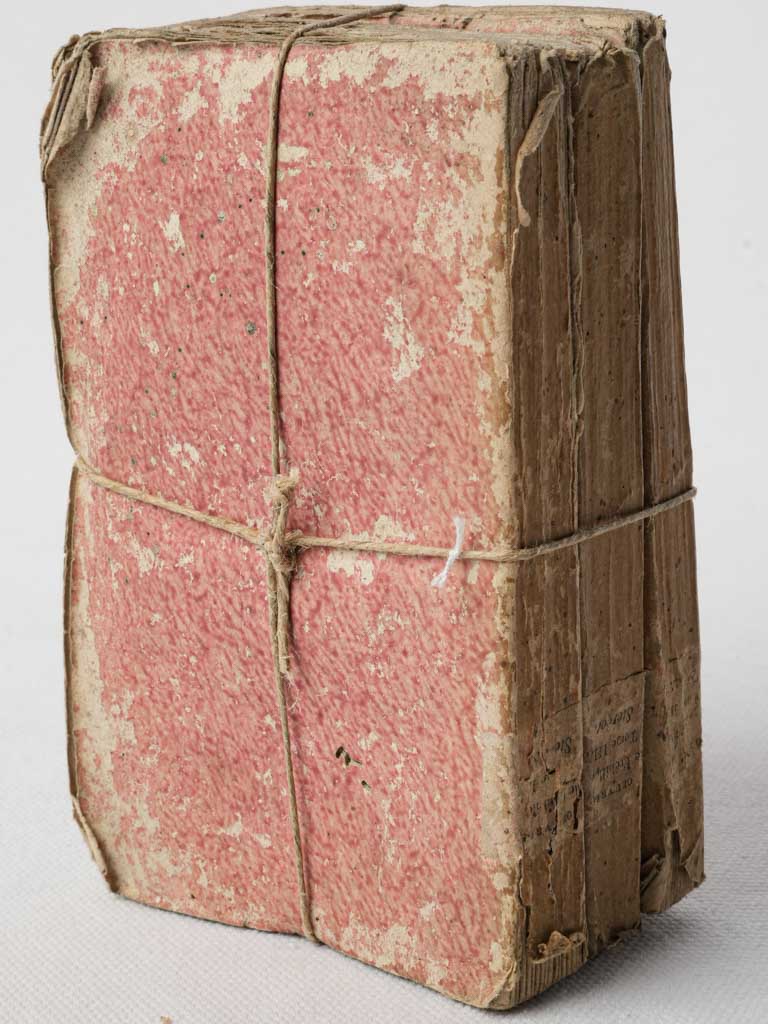 Aged French poetic accent books