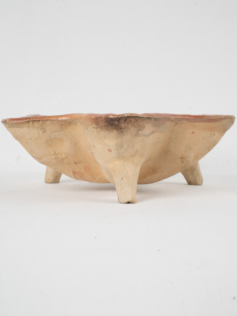 Unique 1920s floral glazed mold