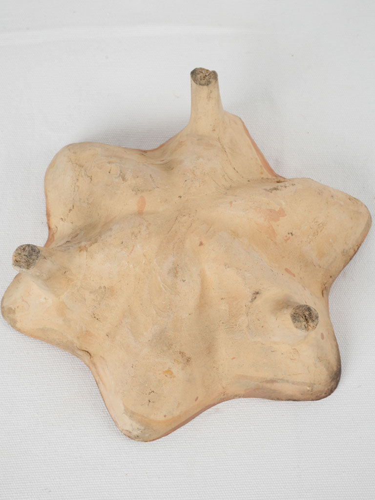 Authentic vintage ochre-glazed cake mold