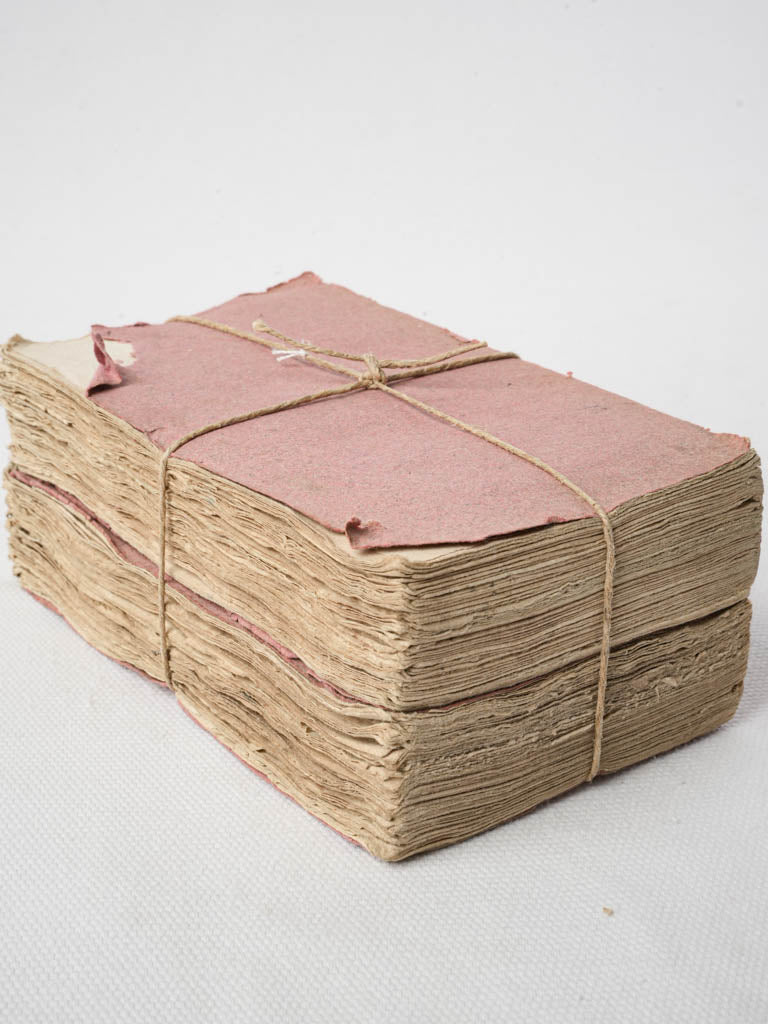 Antique pink paperback decorative books