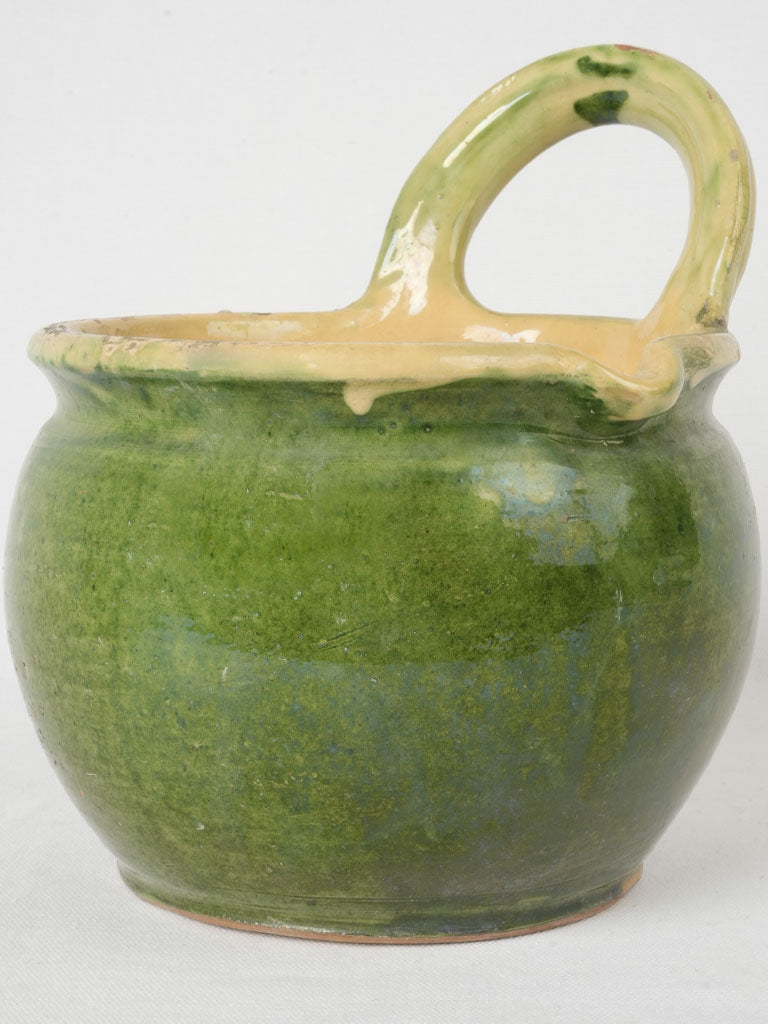 Vintage terracotta milking vessel
