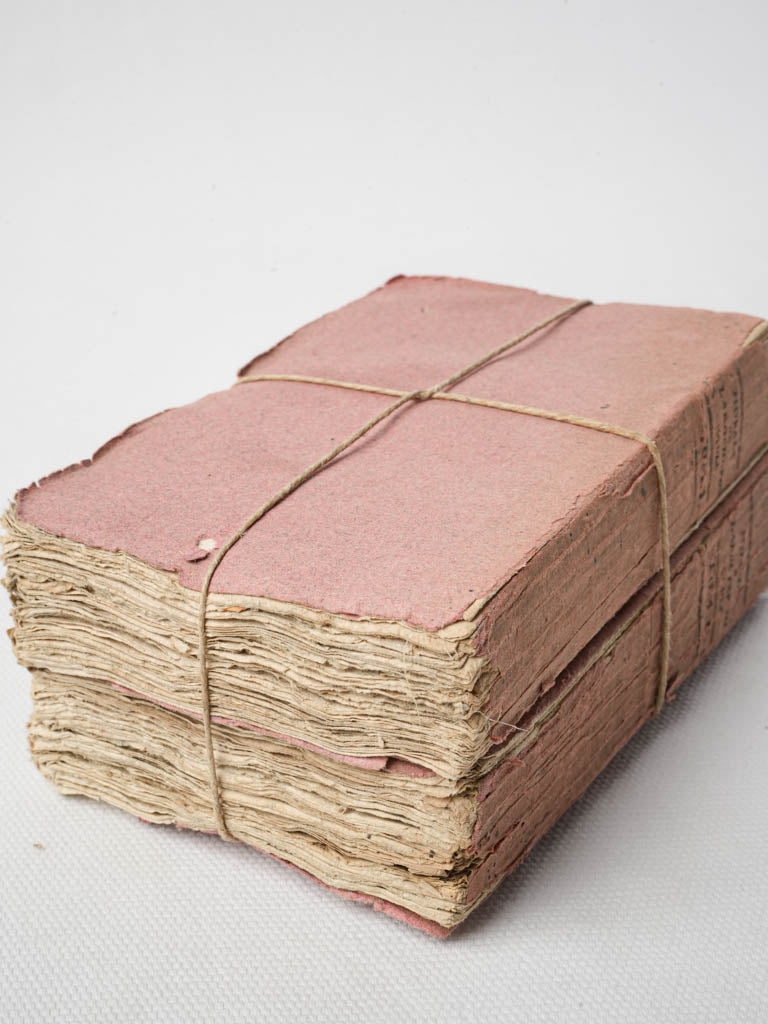 Classic French pink paperback set