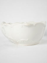 Timeless white finish ornamental bowl