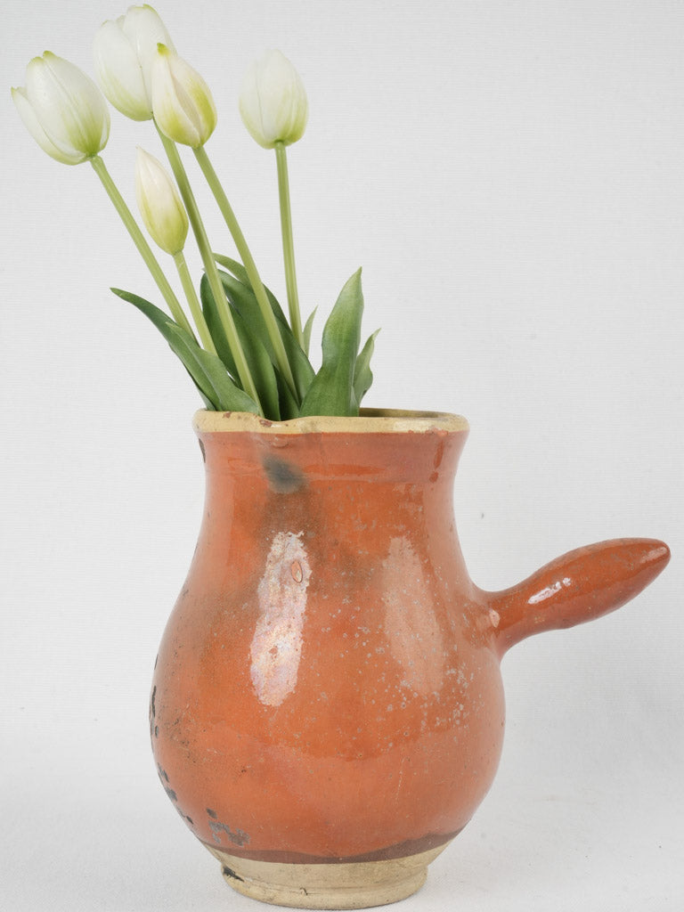 Antique ochre and yellow glazed pottery