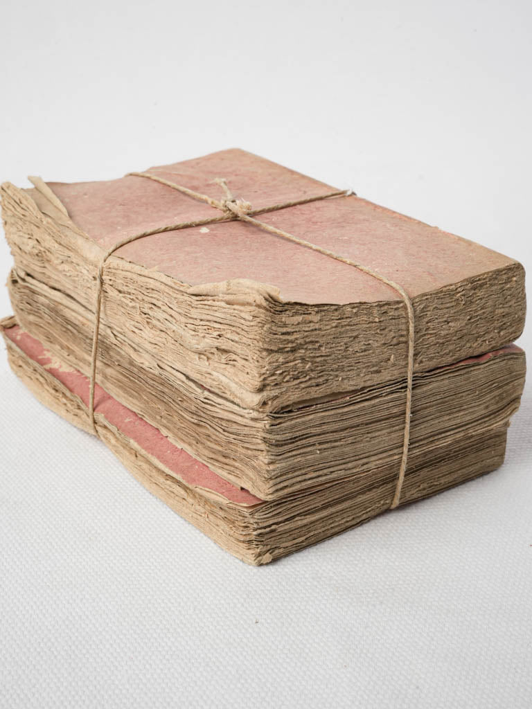 Decorative French antique book collection