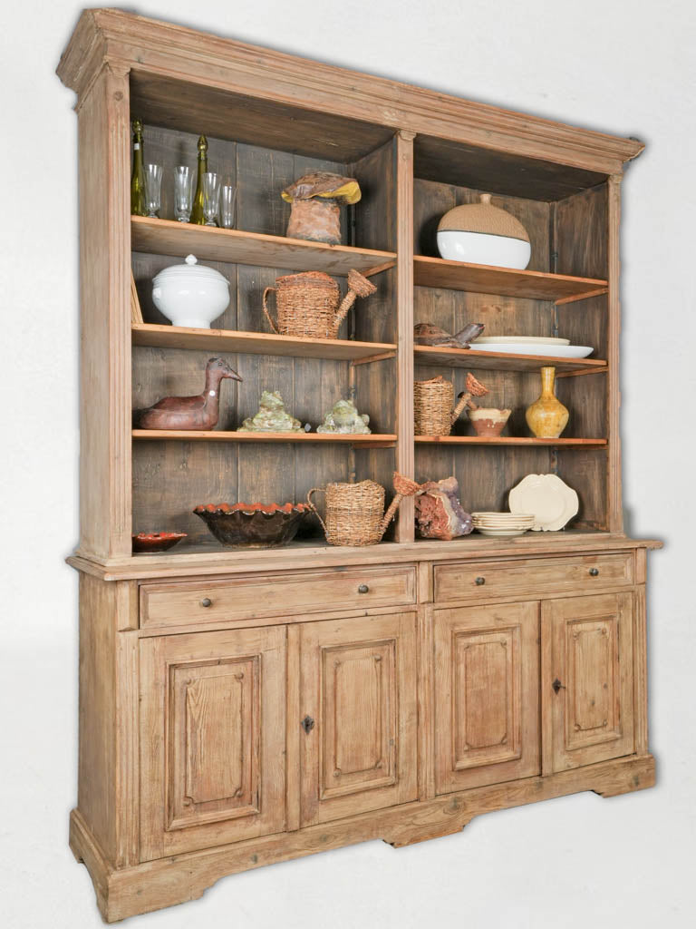 Elegant vintage pine country hutch