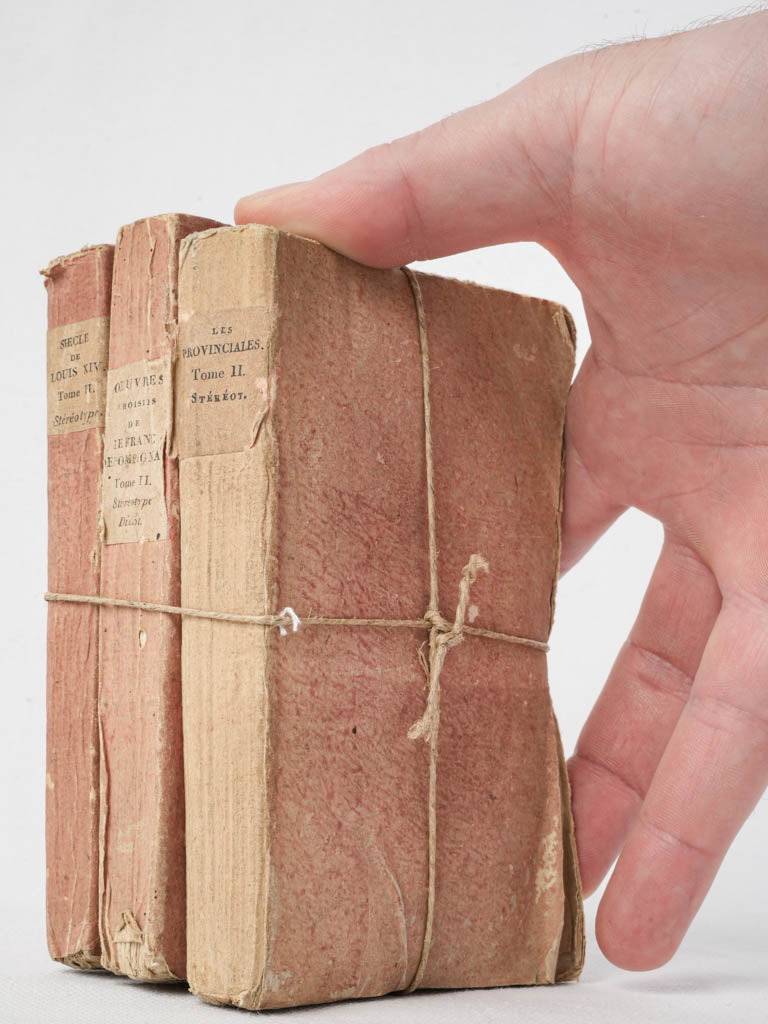 Richly patinated vintage paperback set