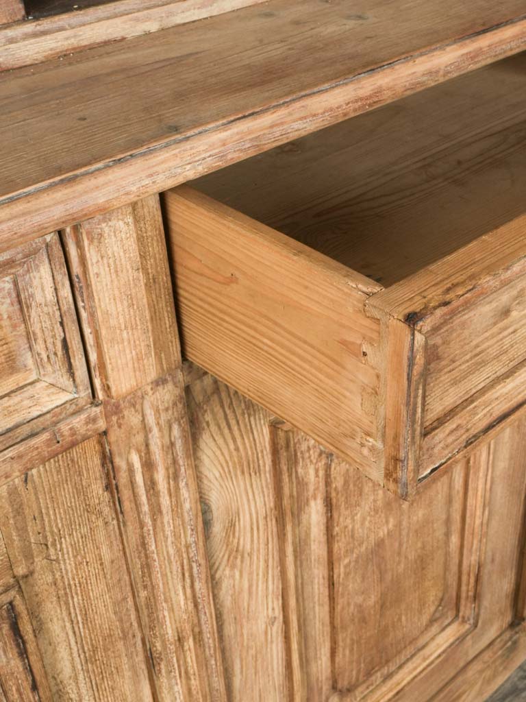 Antique-inspired solid pine hutch