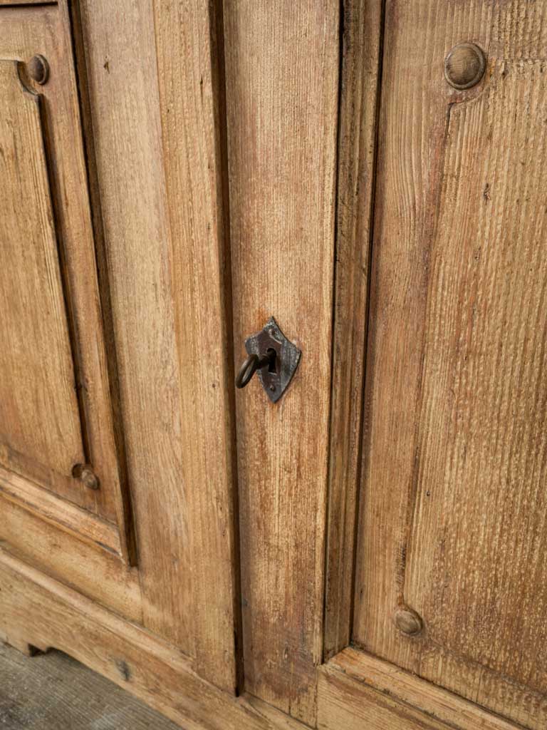 Distinguished waxed pine storage unit