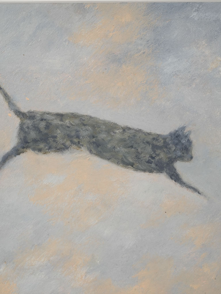 Small Contemporary Painting By Karibou - Le Saut De L’Ange - 14¼" x 14¼"