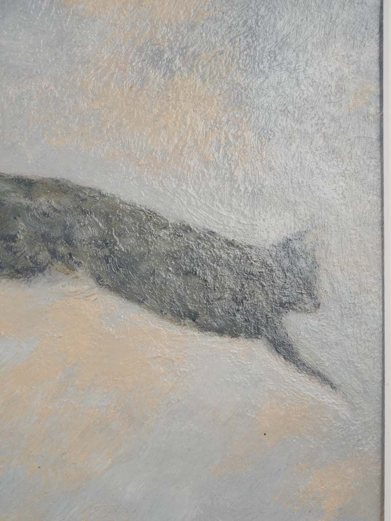 Small Contemporary Painting By Karibou - Le Saut De L’Ange - 14¼" x 14¼"