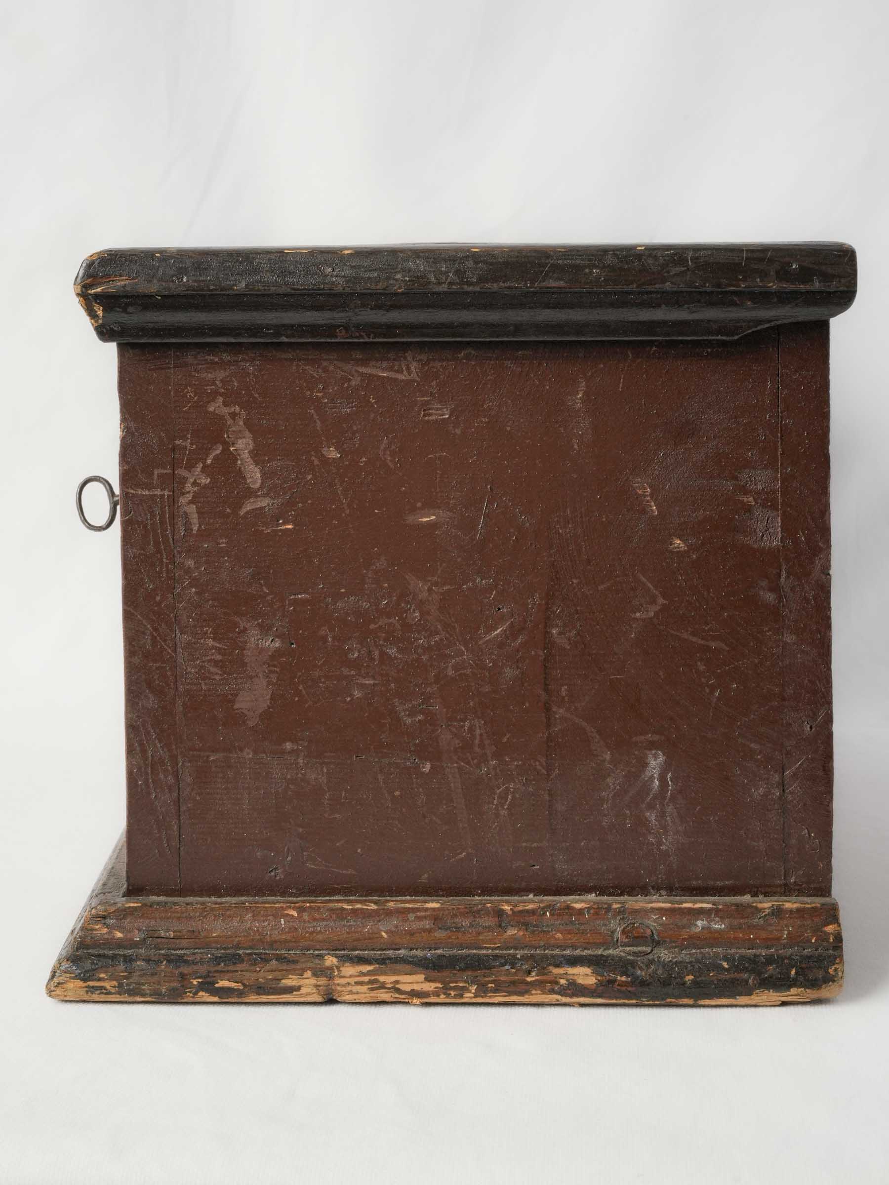 French Folk Art Painted Marriage Box, Late 18th Century - 19"