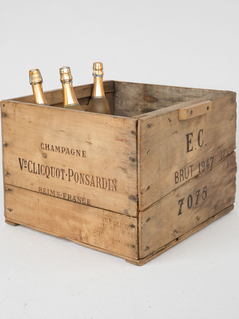 Rare wooden Champagne collector's crate