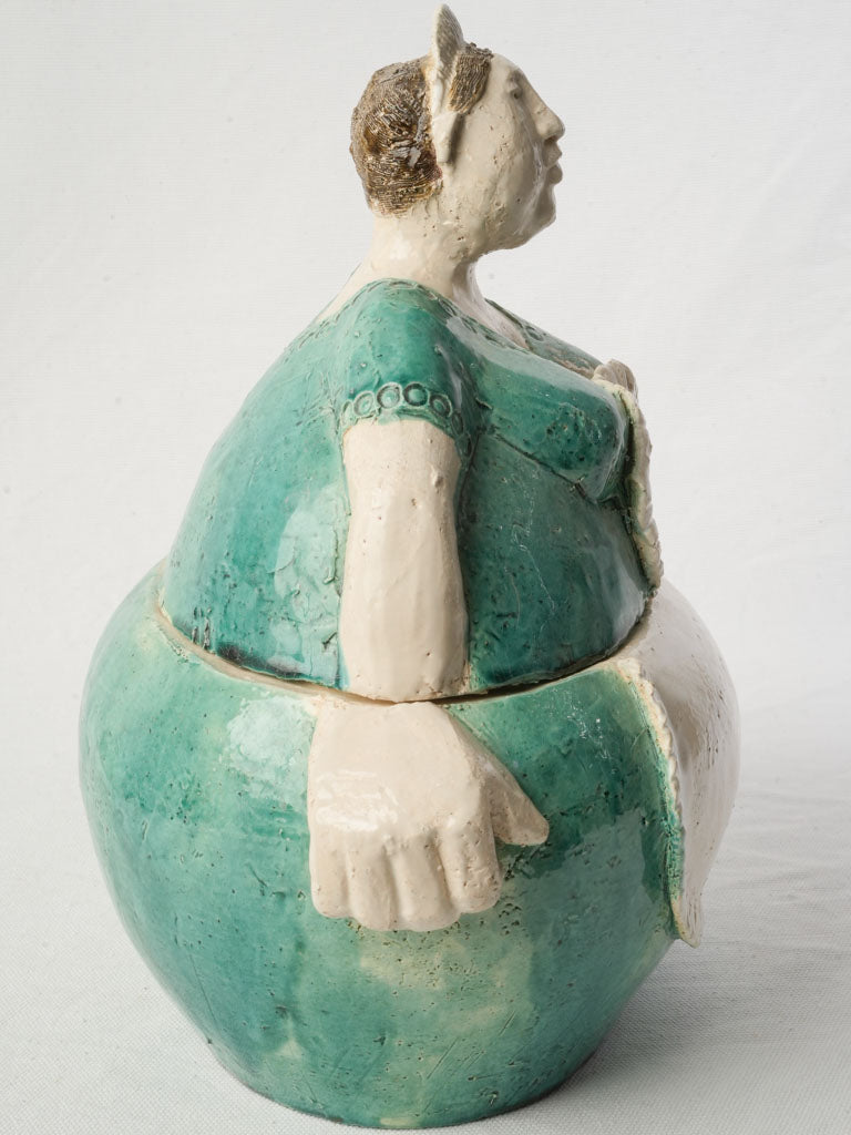 Cartoon-inspired ceramic keepsake holder