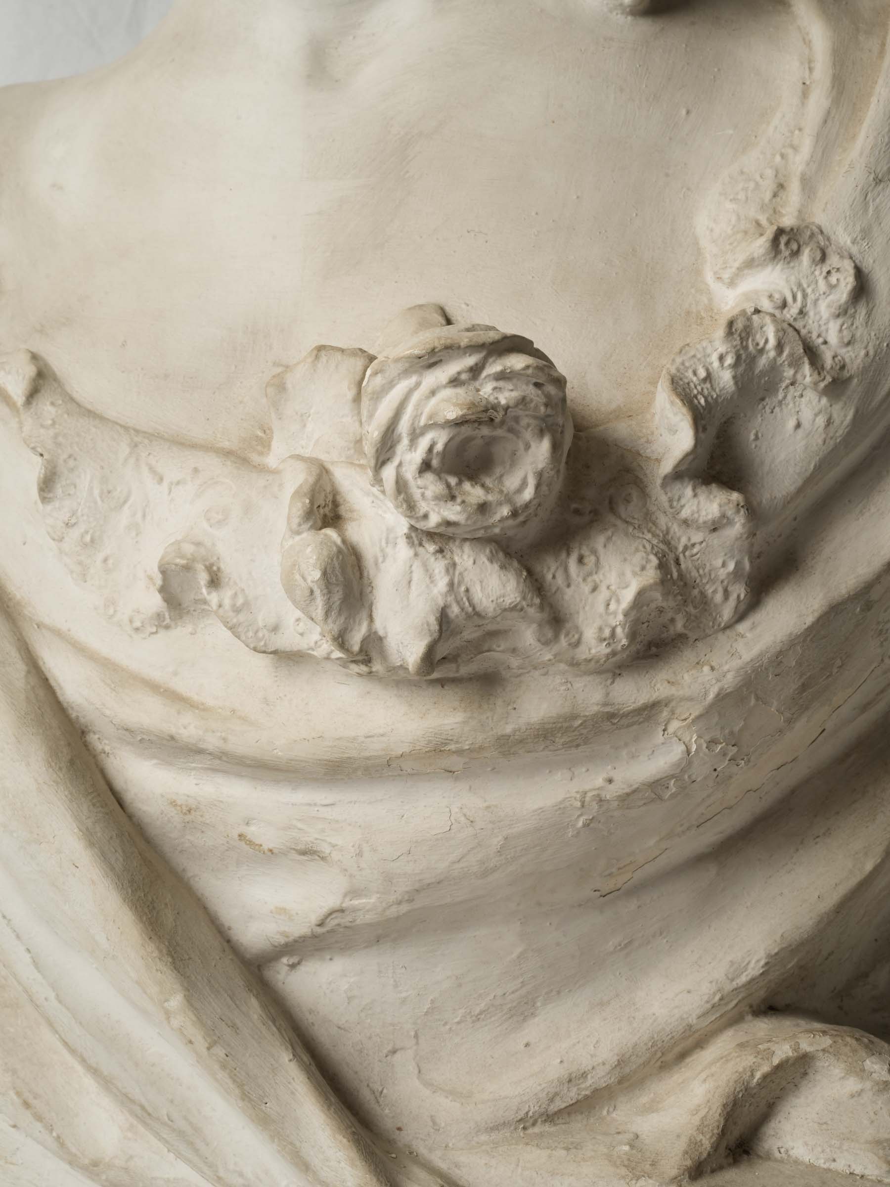 Lifesize French Plaster Bust of a Young Woman, Circa 1900 - 27½"