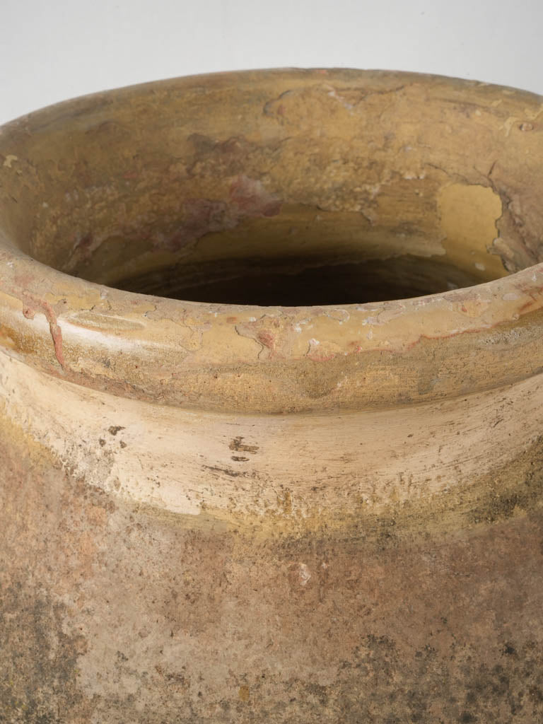 19th-Century Biot Terracotta Jar w/ Honey Glaze - 23¾"