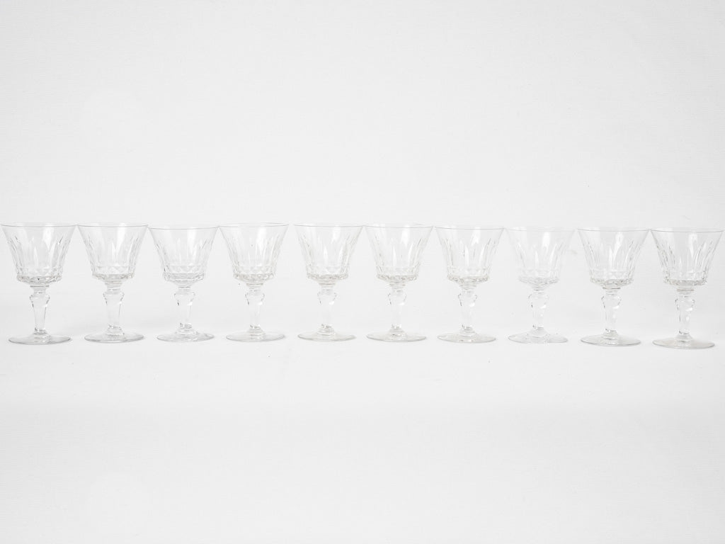 10 Baccarat crystal port glasses - Piccadilly