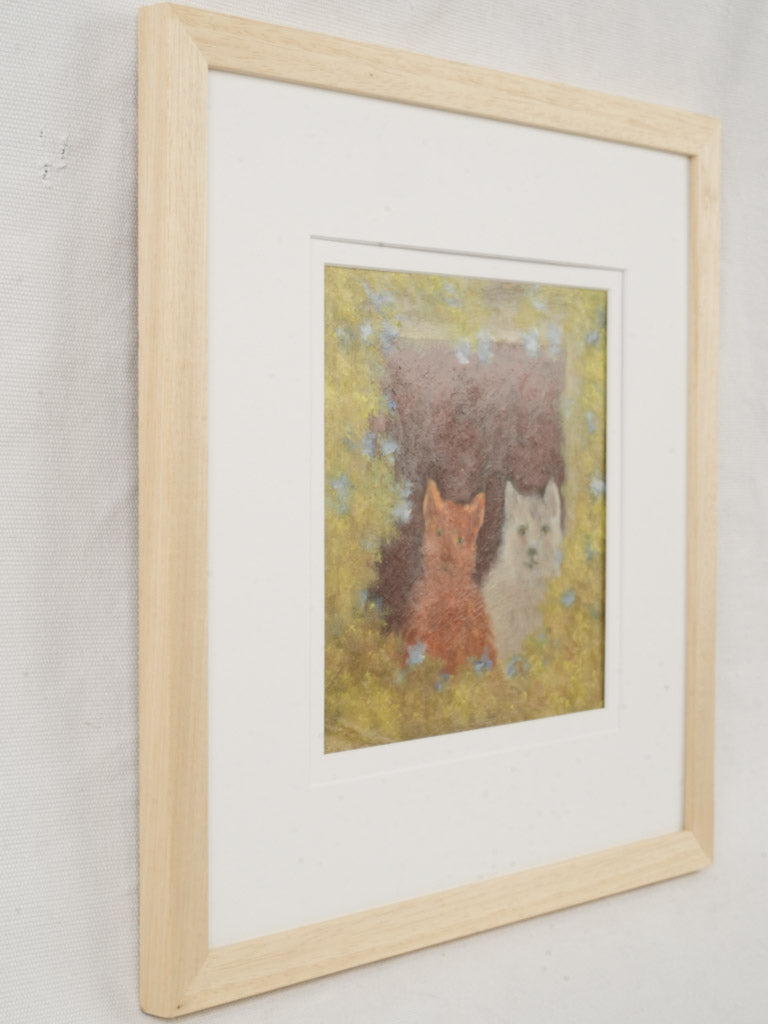 At The Window, Duo - Small Contemporary Painting By Karibou - 14¼ x 14¼"