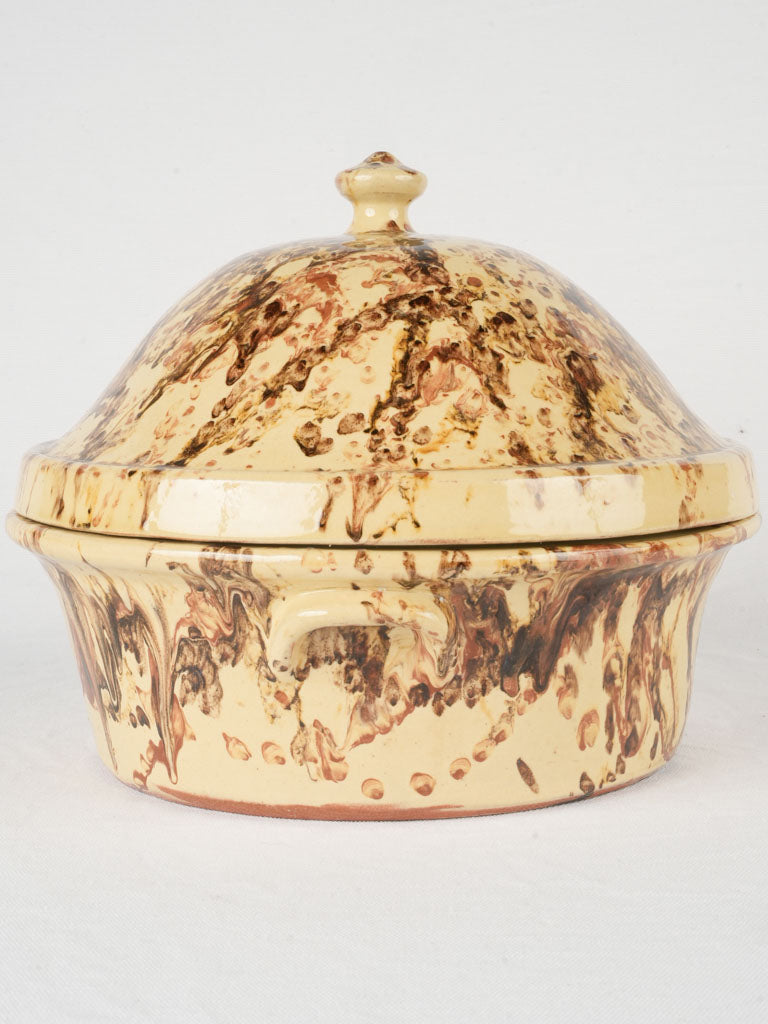 Handmade French stone-like casserole