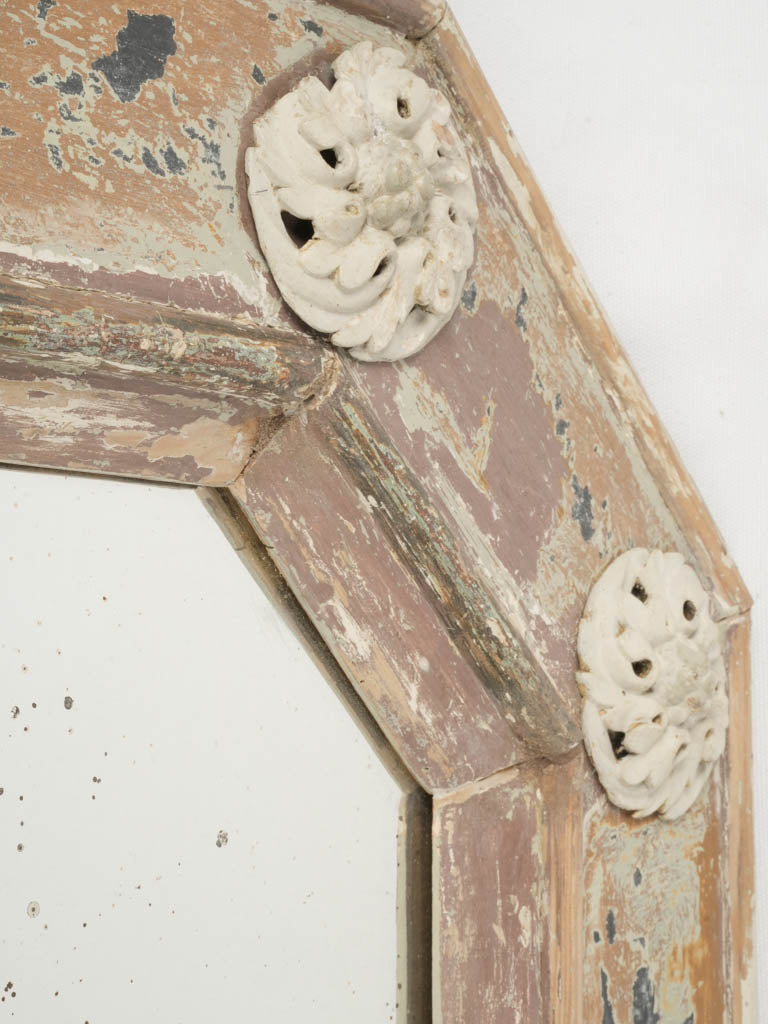 Patina-rich country house mirror