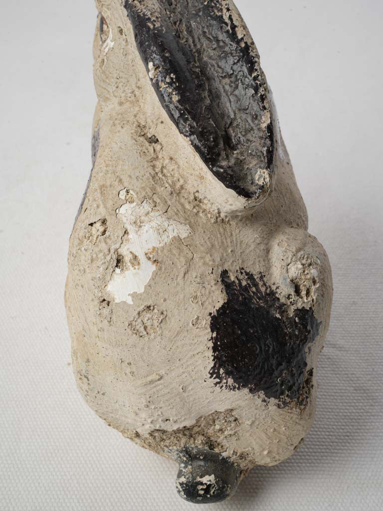 Tender charm cement rabbit decor