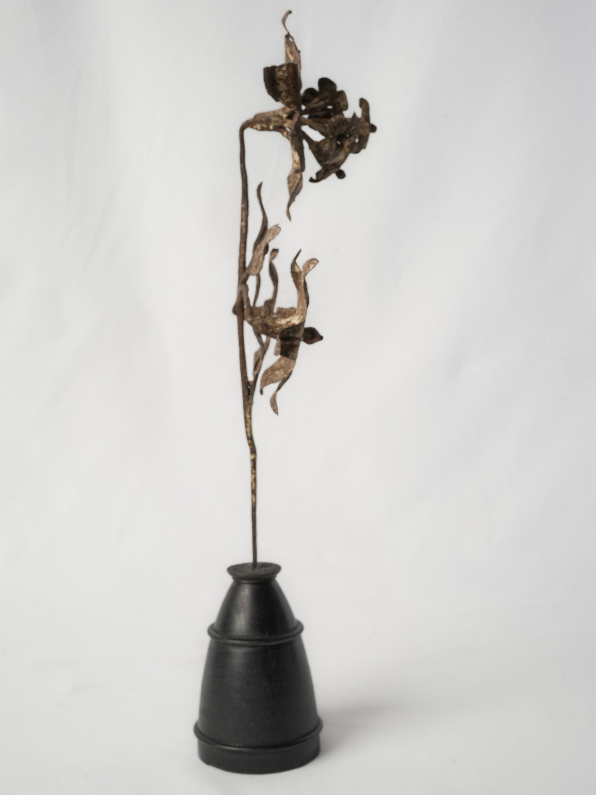 Atmospheric patina hand-forged blossoms