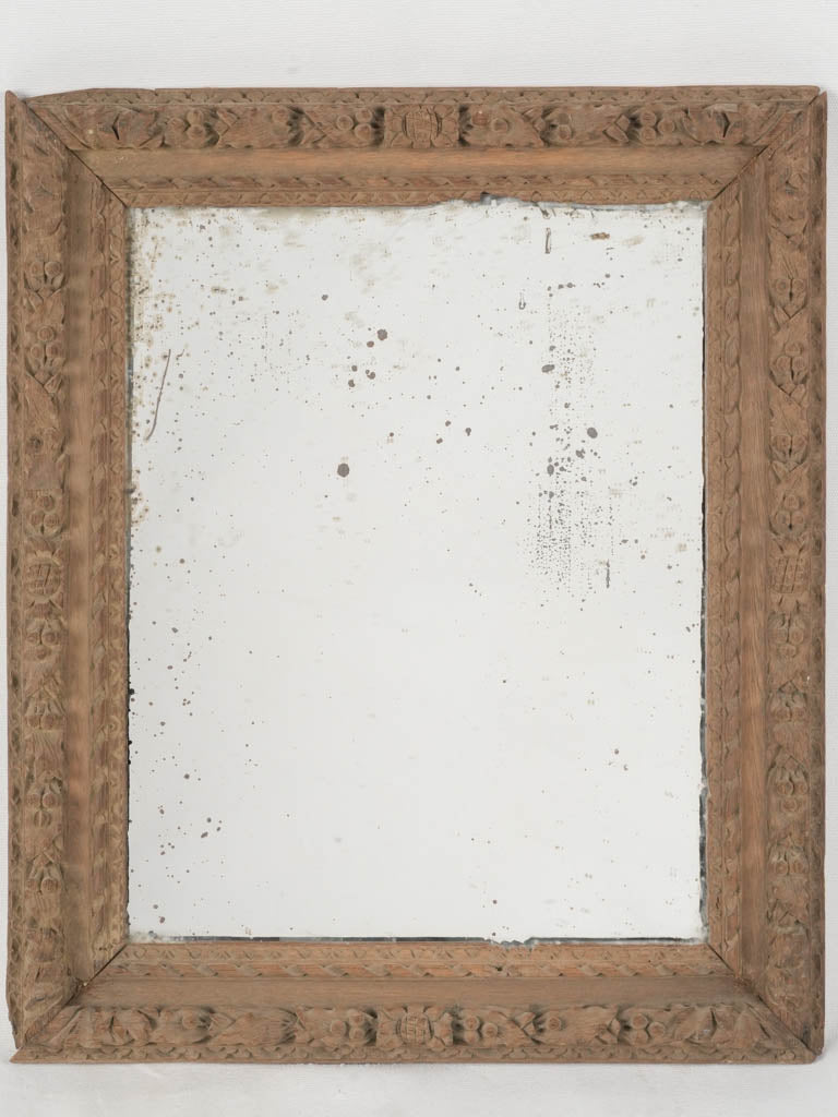 Antique wooden decorative mirror