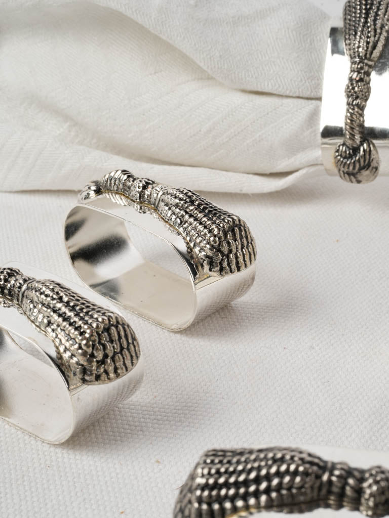 Delicate passementerie-style napkin rings  