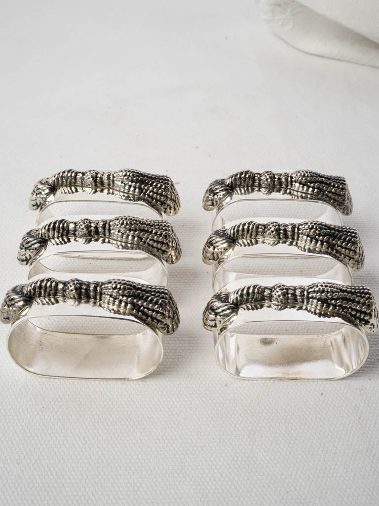 Classic vintage silver dining decor  